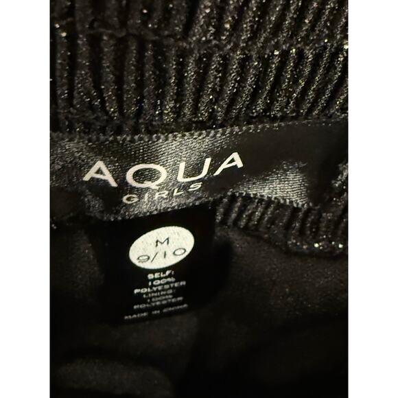 AQUA Girls Tiered Metallic Mini Skirt โ Sizeโ 9/10 NWT โจ๐ค - Picture 3 of 4